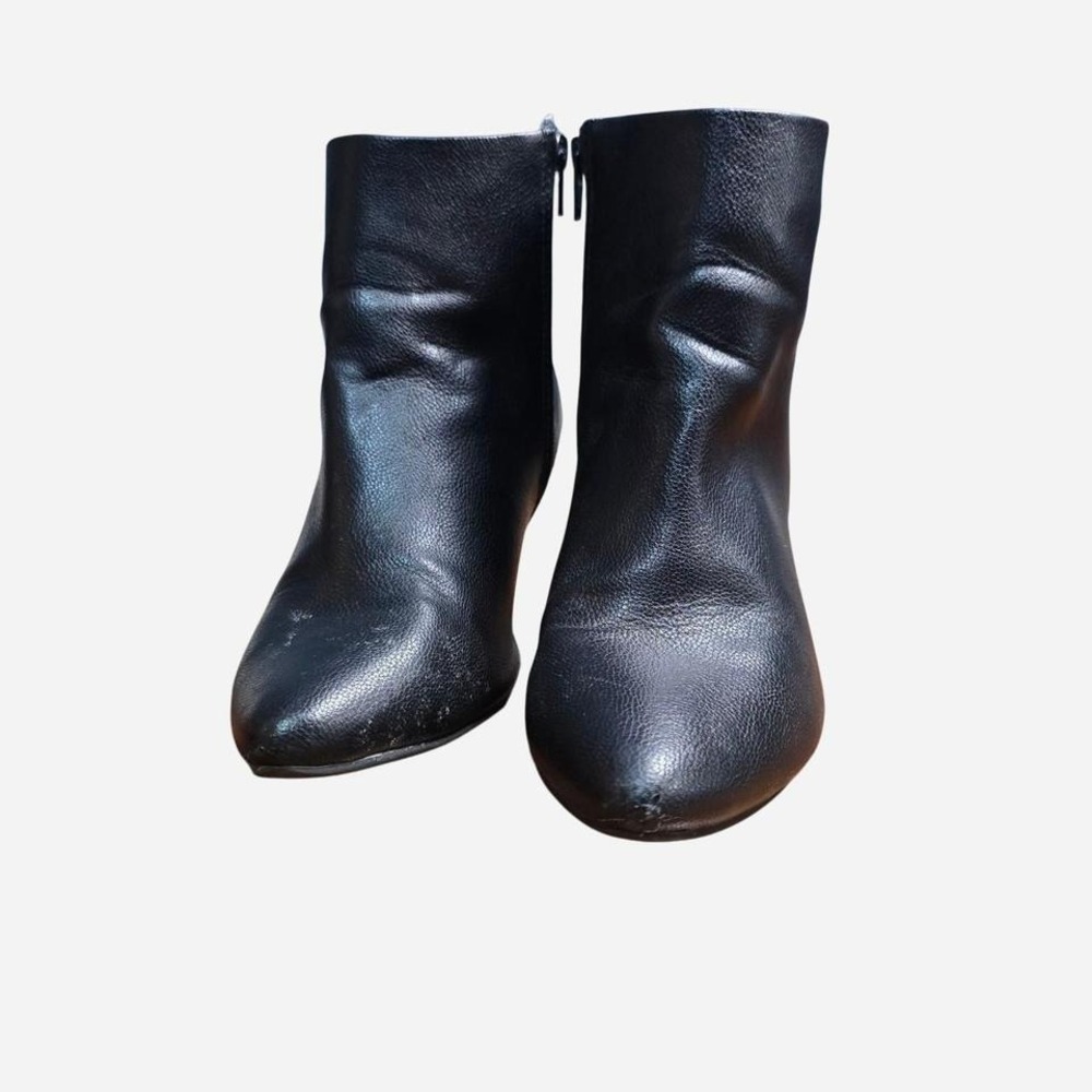 Brash‎ Calzada Ankle Boots Womens 8.5 Black Good Pointed Toe Side Zip D27444